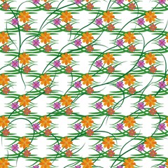 Obraz premium Abstract flower pattern for print and textiles etc