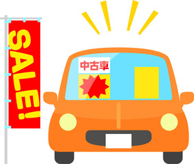 展示販売中の中古自動車