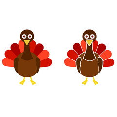 Thanksgiving Day vector icon set. turkey illustration sign collection. farm symbol.