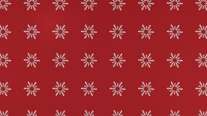 Merry Christmas and Happy new year pattern  on red background.Creative design paper art and craft style.Minimal cover sweet pastel color. 3D illustration