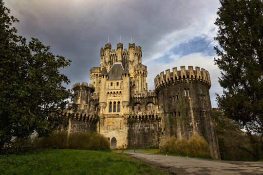 Butr&oacute;n castle in Gatica, Basque Country in Spain