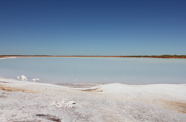 Salt plains in Western Australia