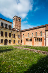 Ancient fortified village and abbey of Sesto al Reghena. Italy