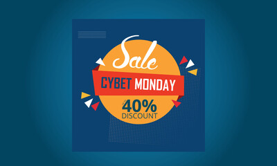 Super Sale Vector Illustration for Cyber Monday.