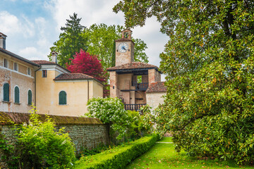 Ancient castle and historic village of Cordovado. Italy