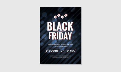 Black Friday Special Discount poster Design Template