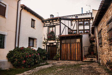 Fototapeta na wymiar Covarrubias houses in Burgos (Spain)