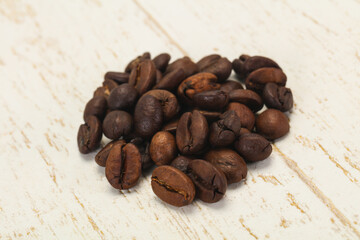 Roasted coffee beans for cooking