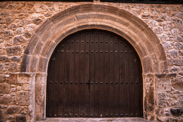 Door detail in Covarrubias (Burgos, Spain)