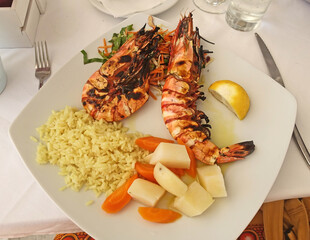 gambas grillées