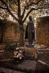 Statue of Kristina in the village of Covarrubias in Burgos, Spain