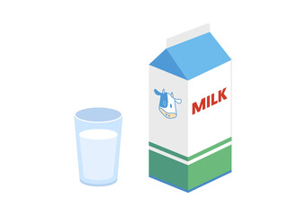 牛乳のイラスト