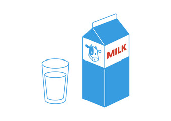 牛乳のイラスト