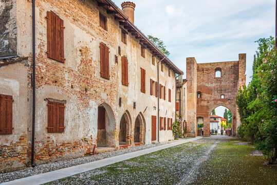 Ancient castle and historic village of Cordovado. Italy