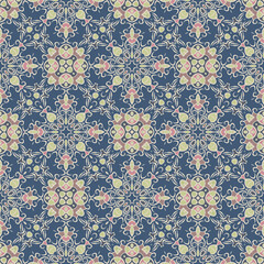 Creative color abstract geometric pattern in gray pink blue, vector seamless, can be used for printing onto fabric, interior, design, textile, rug, carpet.