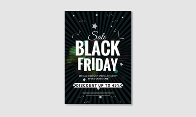 Black Friday 50% Discount poster Design Template