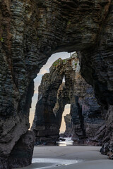 Playa de las Catedrales Bbeach in Galicia in northern Spain
