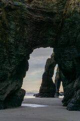 Playa de las Catedrales Bbeach in Galicia in northern Spain