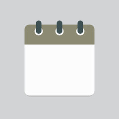Vector icon square calendar day, empty space
