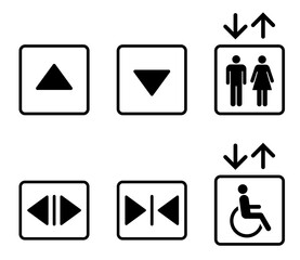 アイコン　エレベーター　ボタン © DragonTiger8