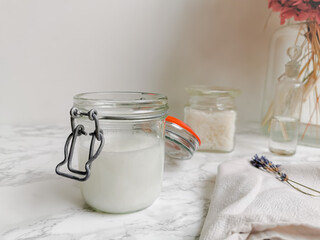 Raw materials for making homemade zero waste, ecological and multipurpose detergent for laundry or cleaning