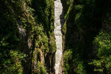 mountain river top view