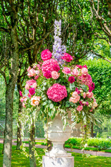 Obraz na płótnie Canvas Imperial bouquet festival in Pavlovsky park, Pavlovsk, Saint Petersburg, Russia