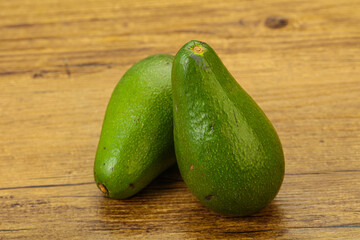 Two ripe exotic avocado vegetable