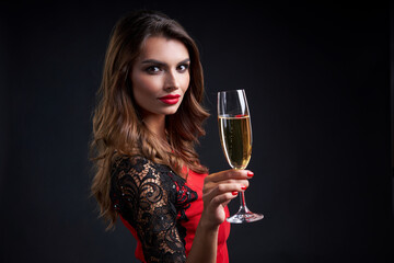 Party, holidays, New Year or Christmas and celebration concept.