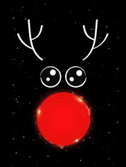 Rudolph red nosed reindeer Merry Christmas