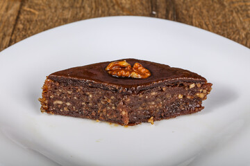 Turkish delight baklava with honey