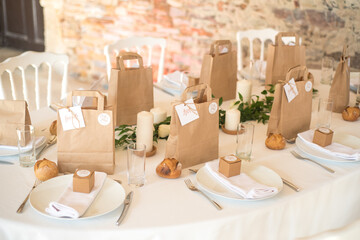 Décoration de table de mariage