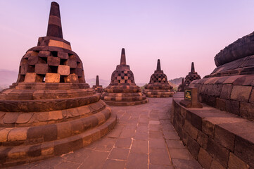 Borobudur, or Barabudur is a 9th-century Mahayana Buddhist temple in Central Java