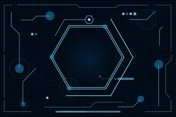 vector sci fi hexagonal futuristic pattern, innovation future technology background,	