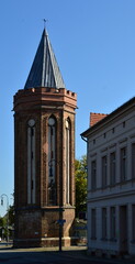 Historischer Turm in der Altstadt von Brandenburg an der Havel