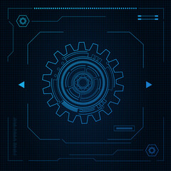 digital technology and engineering, digital telecoms concept, Hi-tech,futuristic technology background, vector illustration.	
