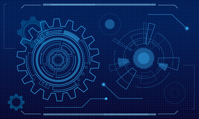 digital technology and engineering, digital telecoms concept, Hi-tech,futuristic technology background, vector illustration.	
