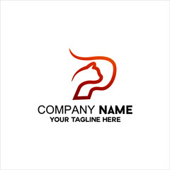 letter P logo vector