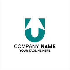 letter U logo vector