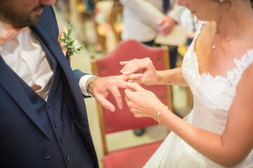 Passage des alliances, mariage