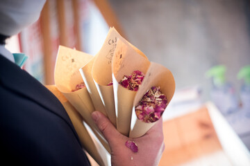 Confettis, mariage