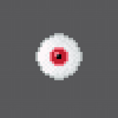 Obraz premium Eye icon. Eye pixel art. Vector picture.