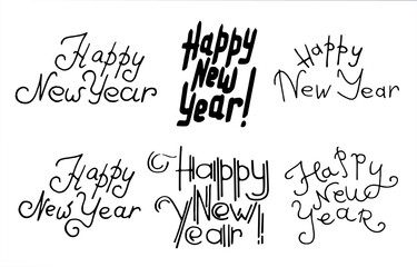 lettering Happy New Year