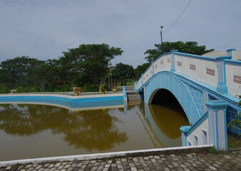 Beautiful view of Kisaran city forest park, North Sumatera, Indonesia