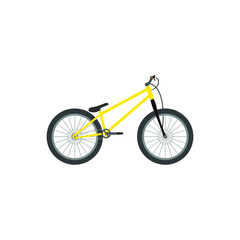 Naklejka premium trial bike, on white background