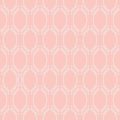 Seamless ornament. Modern background. Geometric modern ornament with dotted white pattern