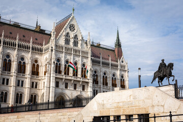 Fototapeta na wymiar The Hungarian Parliament Building, Budapest