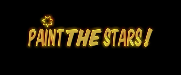 Paint the stars con sfondo colorato