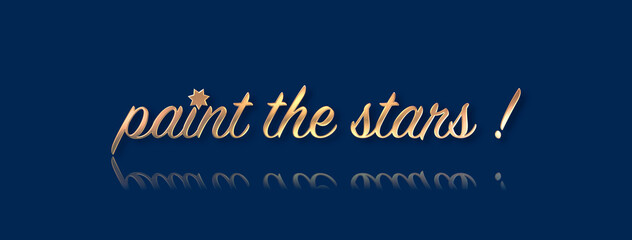 Paint the stars con sfondo colorato