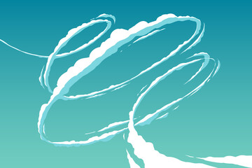 Sky background with white trail © d1sk